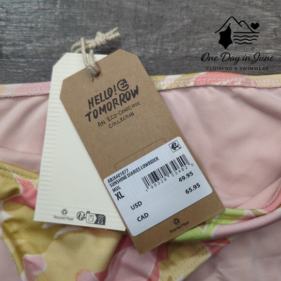 Billabong Sunshine Diaries Low Rider Bikini Bottom Size XL - Picture 4 of 7